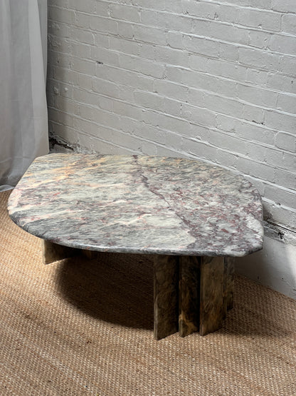 TEARDROP BLUE MARBLE COFFEE TABLE