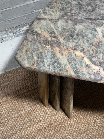 TEARDROP BLUE MARBLE COFFEE TABLE