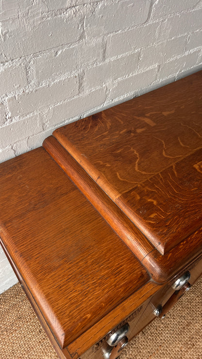 CHROME HANDLE ART DECO DRINKS SIDEBOARD