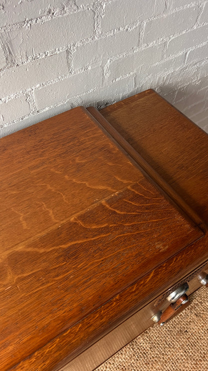 CHROME HANDLE ART DECO DRINKS SIDEBOARD