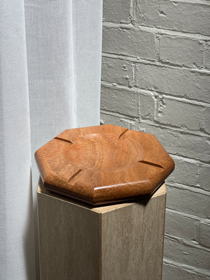 VINTAGE RED MARBLE ASHTRAY