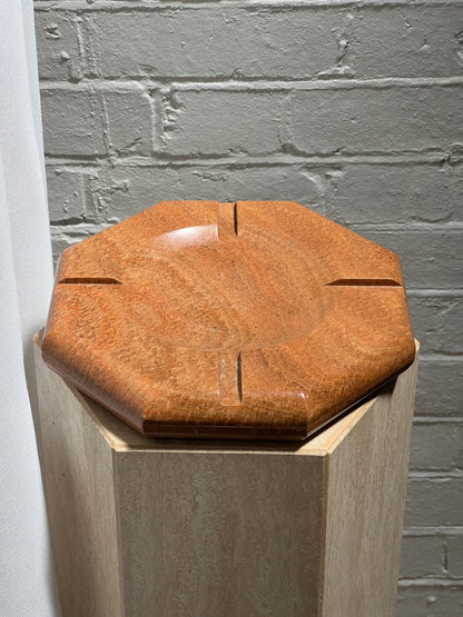 VINTAGE RED MARBLE ASHTRAY