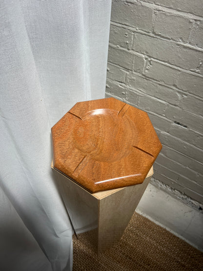 VINTAGE RED MARBLE ASHTRAY