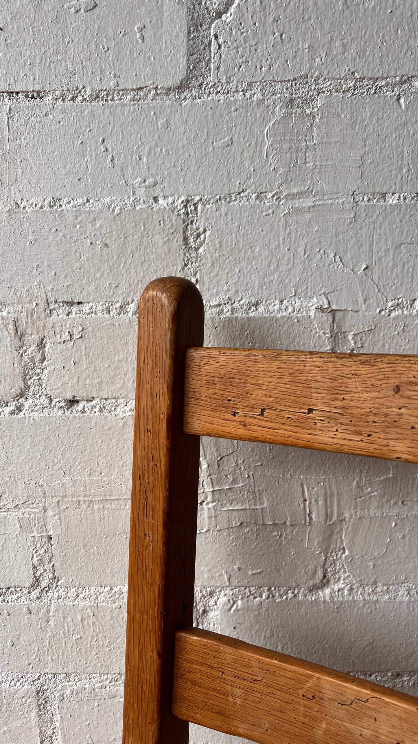 SET OF FOUR RUSH LADDER CHAIRS