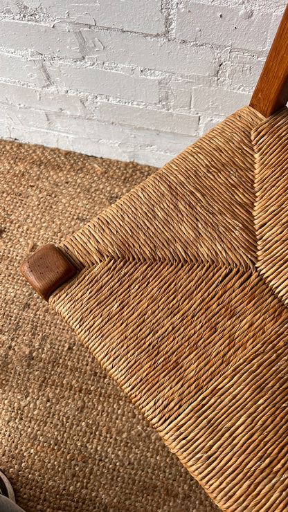 SET OF FOUR RUSH LADDER CHAIRS