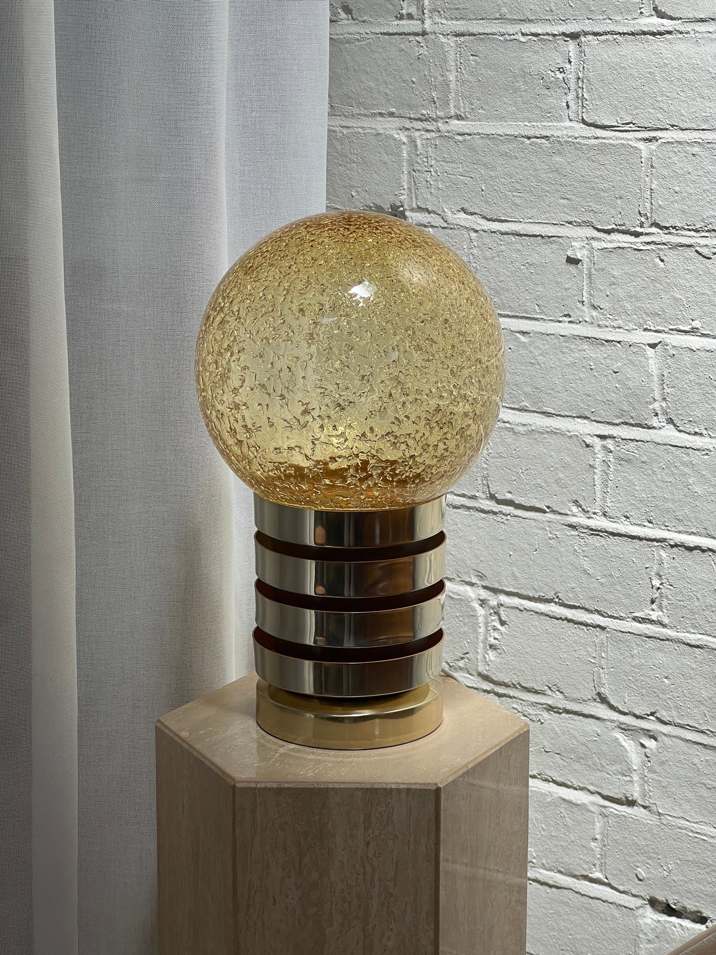 70S SWEDISH GLOBE TABLE LAMP