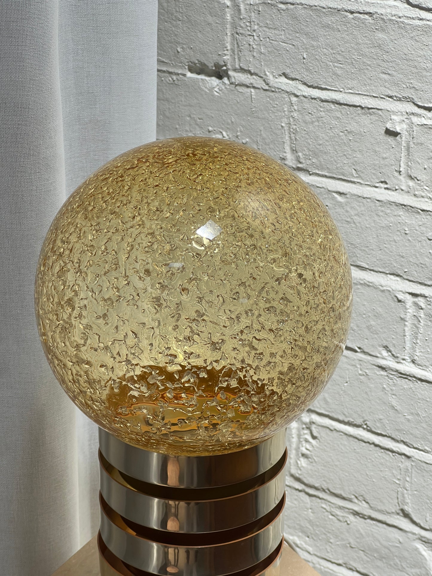 70S SWEDISH GLOBE TABLE LAMP