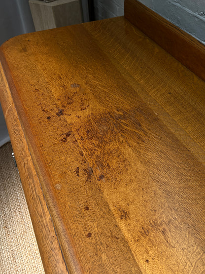 ENGLISH ART DECO OAK SIDEBOARD