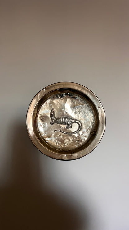 LIZARD BRASS WALL BOWL