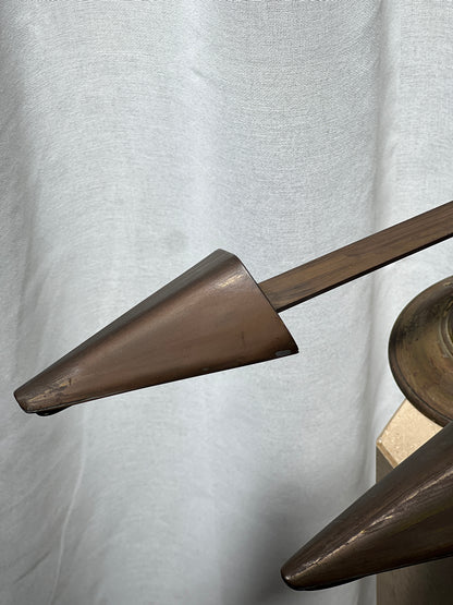 PAIR OF TRIANGLE WALL LIGHTS