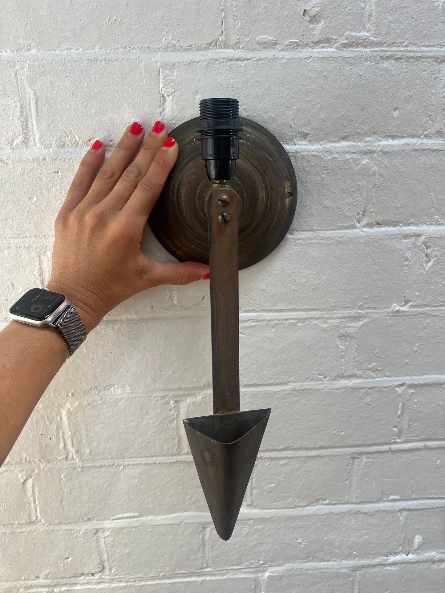PAIR OF TRIANGLE WALL LIGHTS