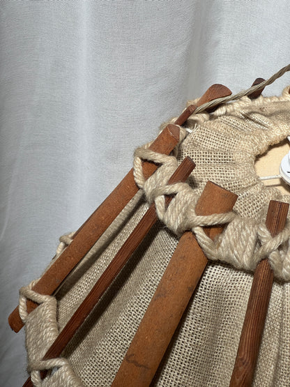 FRENCH 70S WOVEN CEILING PENDANT
