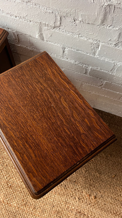 PAIR OF WOODEN BEDSIDE TABLES