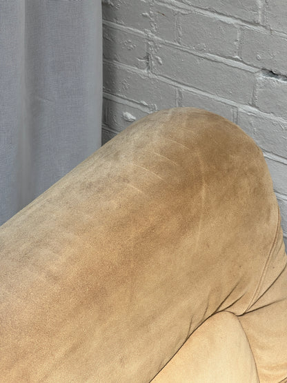 70S CREAM SUEDE MODULAR LOUNGE CHAIR – THREE