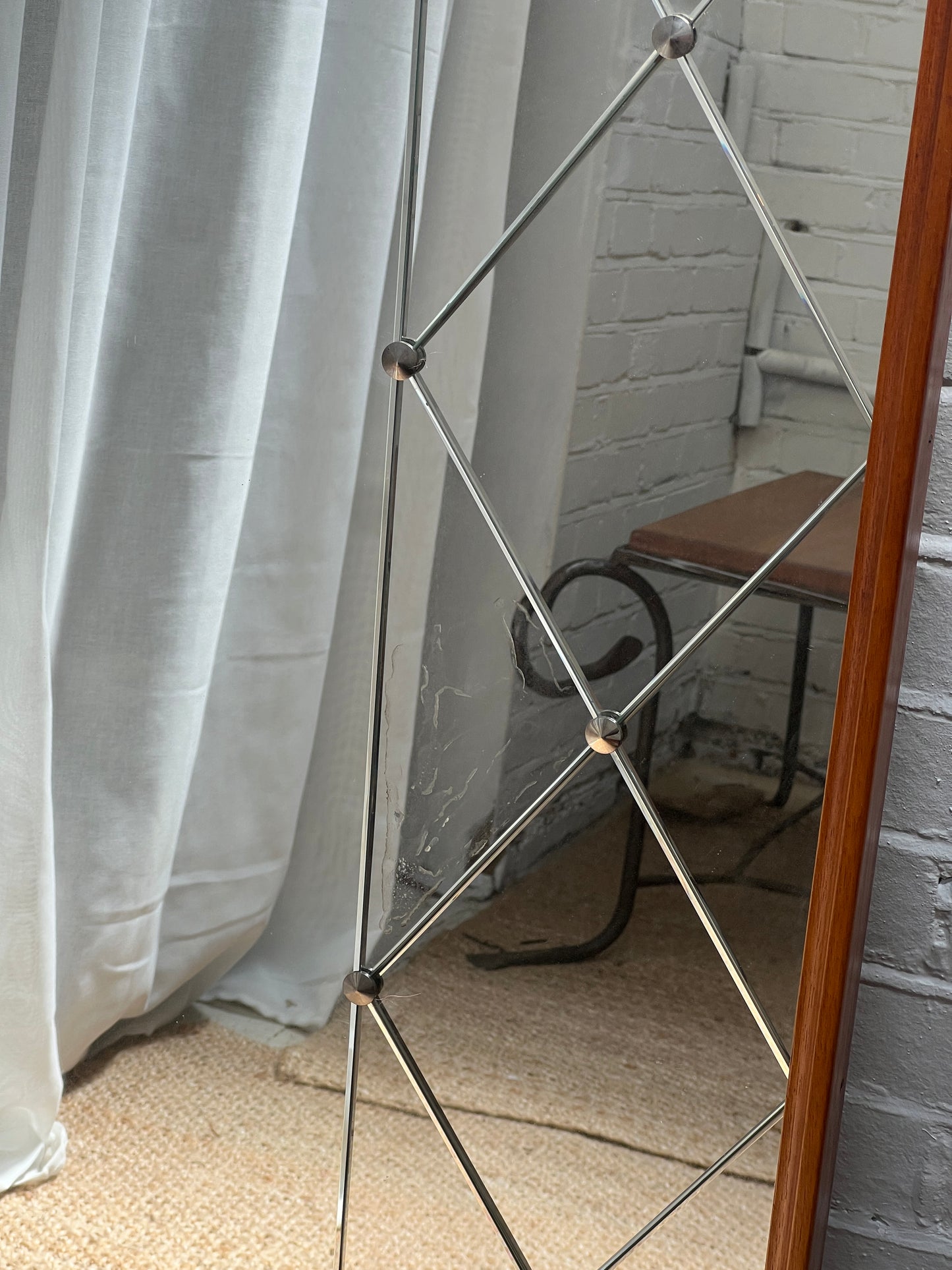 LARGE SWEDISH SECTIONAL MIRROR