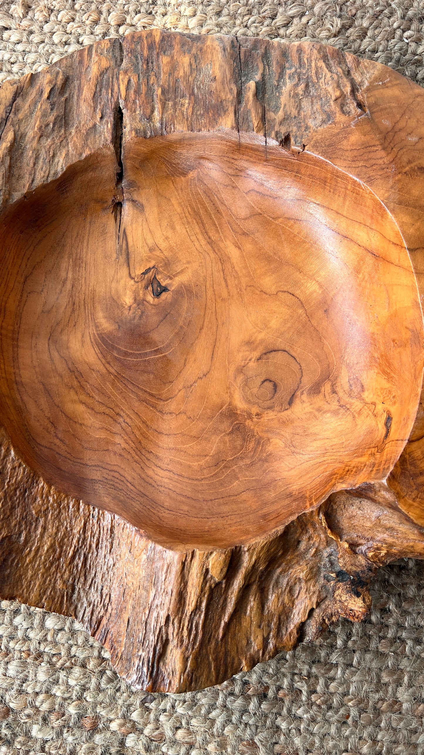 LIVE EDGE WOOD BOWL