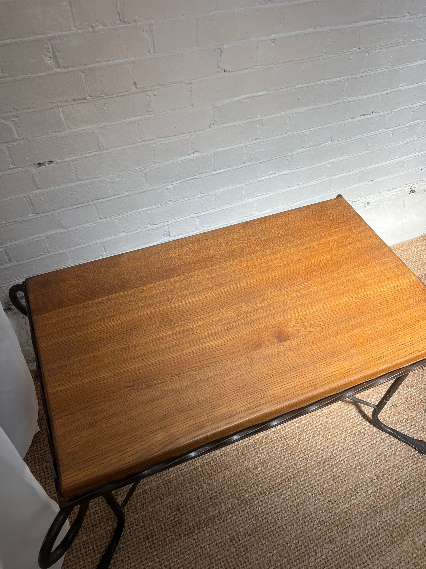 WROUGHT IRON COFFEE TABLE