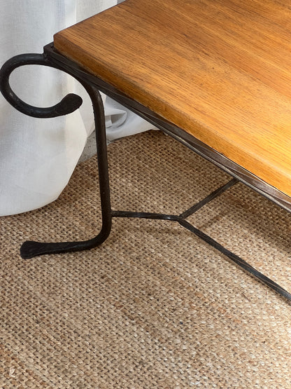 WROUGHT IRON COFFEE TABLE