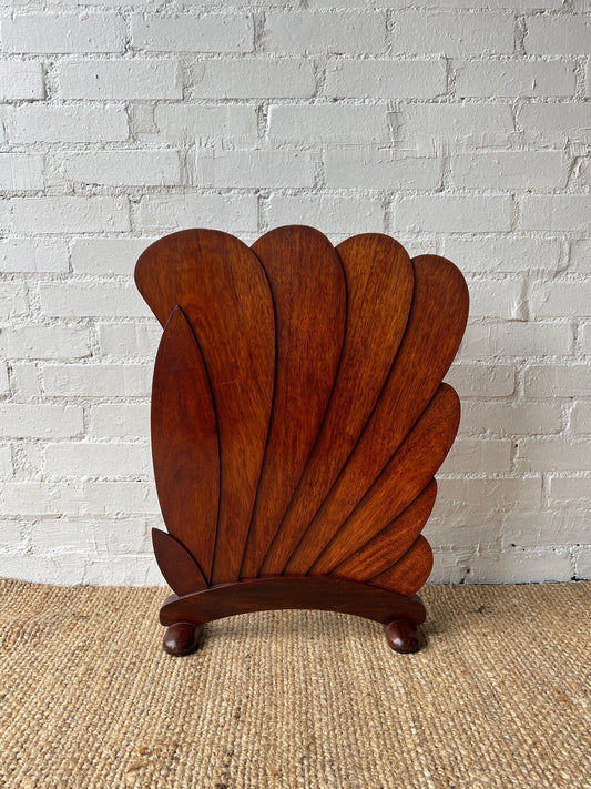 ART DECO WOODEN FIREGUARD