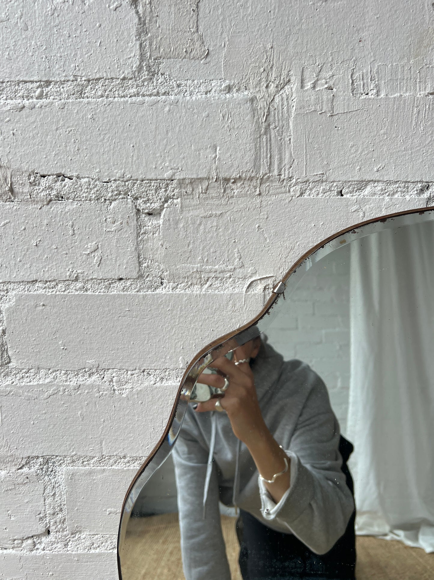 LARGE ART DECO MIRROR