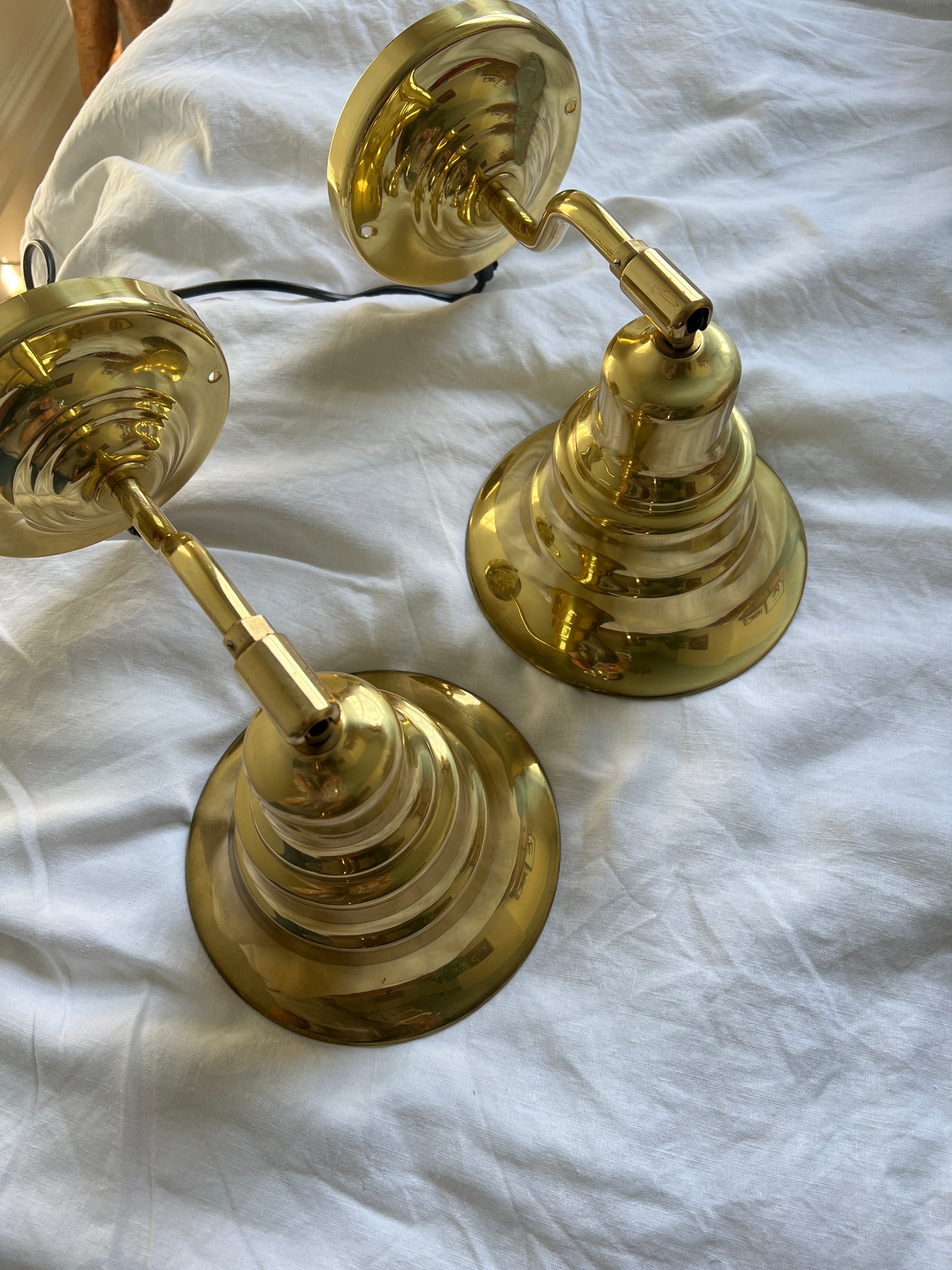 PAIR OF SWEDISH WALL LIGHTS