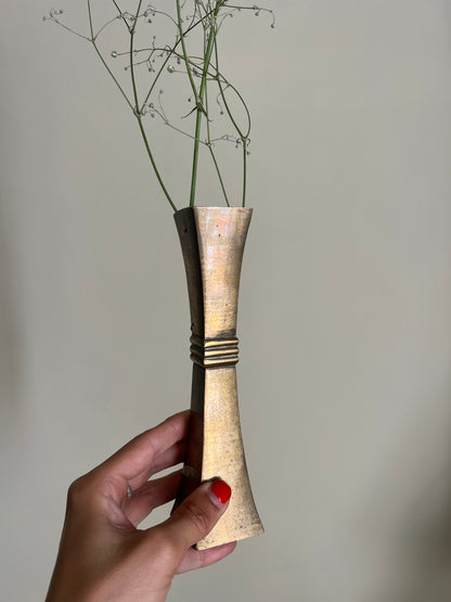 SOLID BRASS BUD VASE