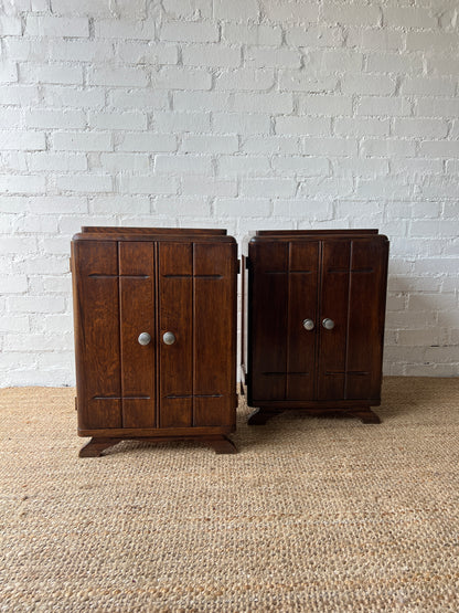 FRENCH ART DECO BEDSIDE TABLES