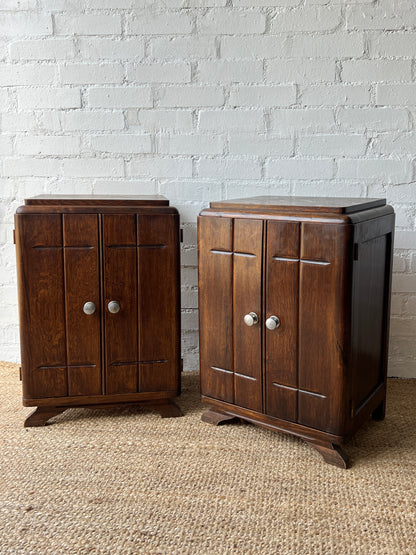 FRENCH ART DECO BEDSIDE TABLES