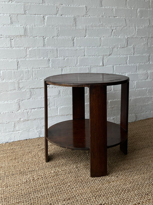 ART DECO ROUND SIDE TABLE