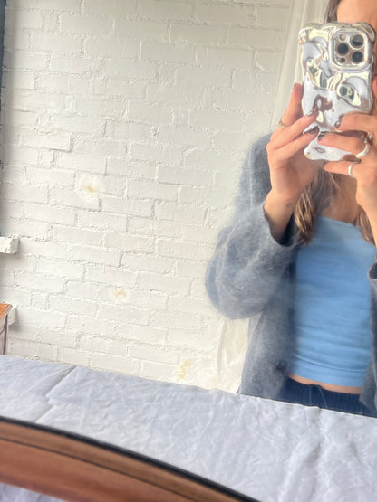 EXTRA LARGE WAVY WALNUT MIRROR