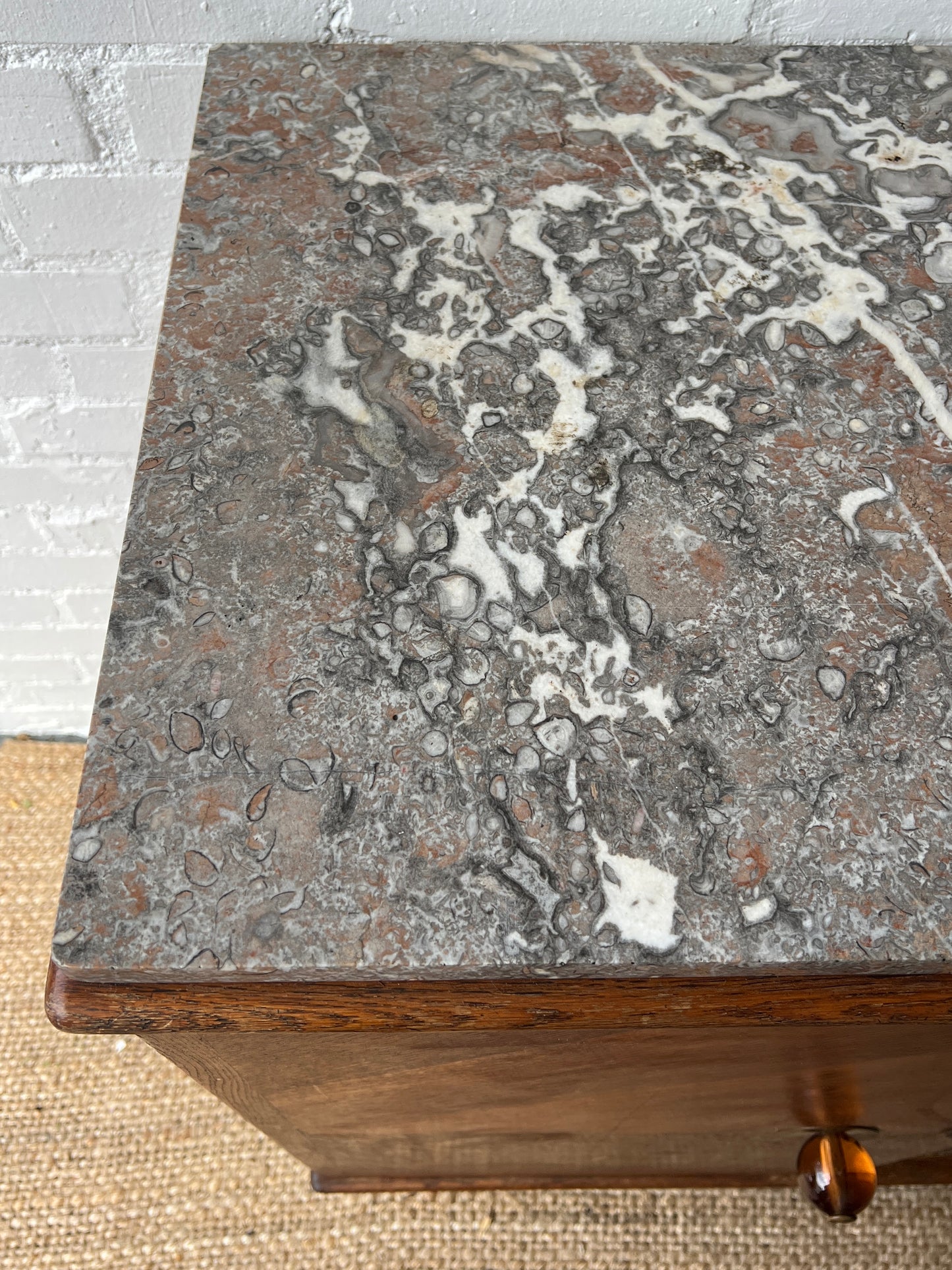 LARGE ART DECO MARBLE SIDEBOARD