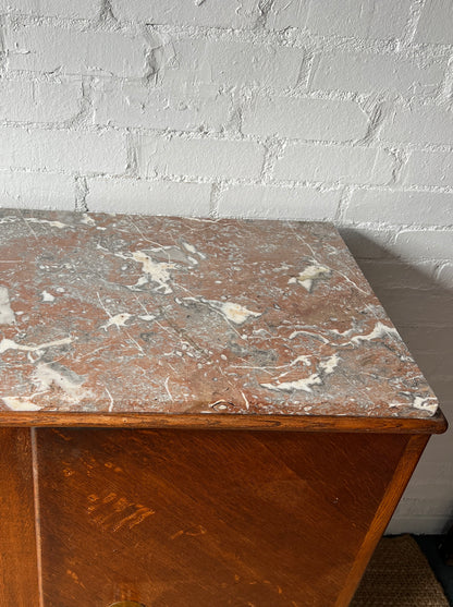 LARGE ART DECO MARBLE SIDEBOARD