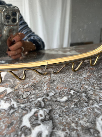 BRASS WIGGLE MIRROR