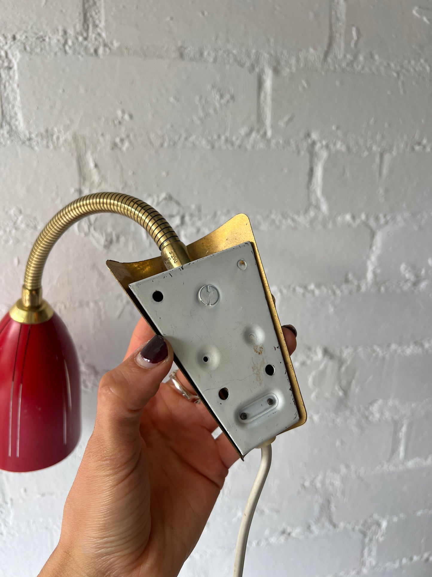 SWEDISH RED WALL LIGHT