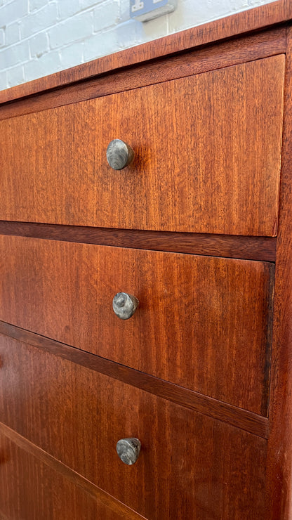 MID CENTURY CHEST OF DRAWERS