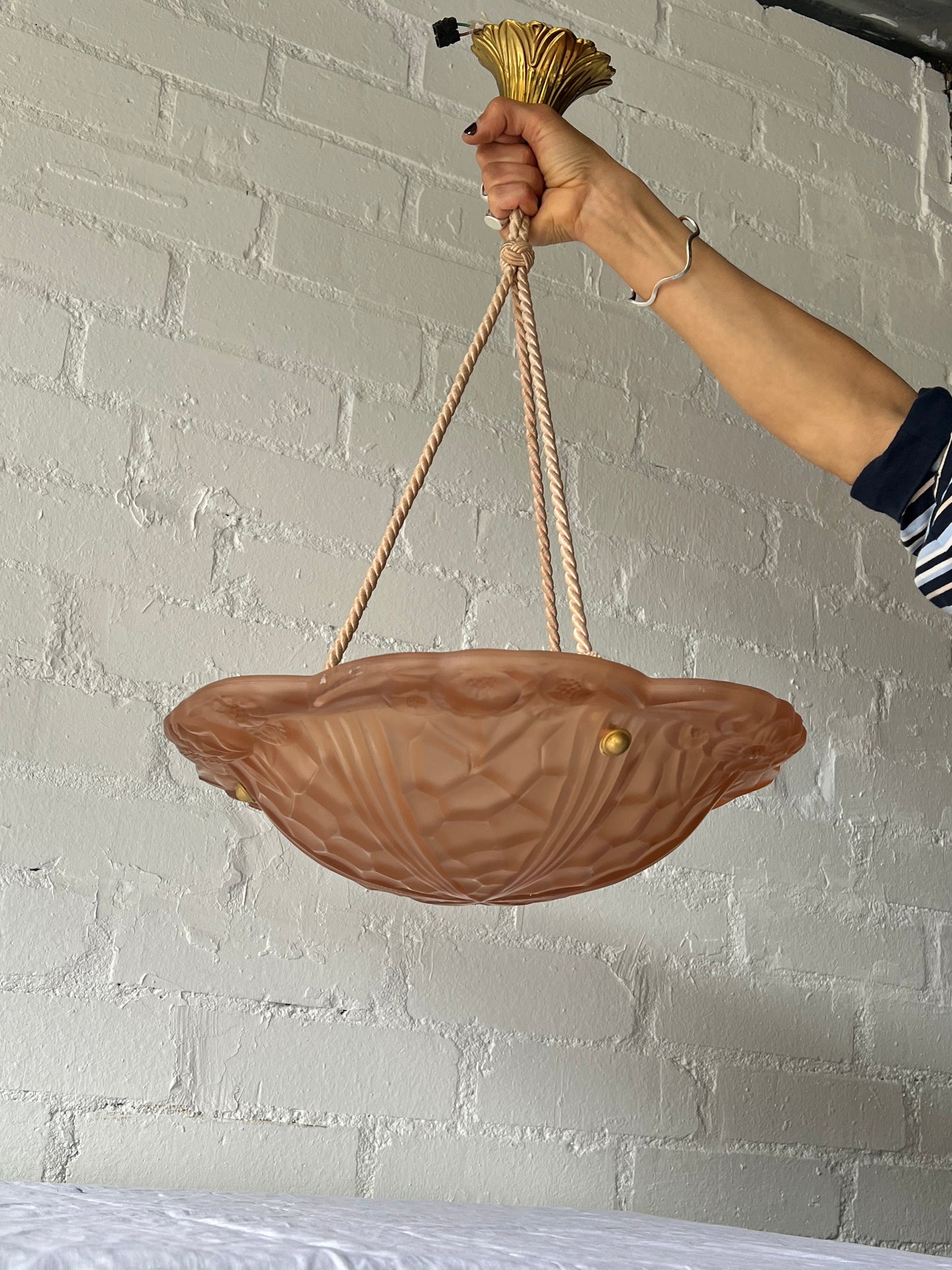 PINK FLORAL CEILING PENDANT