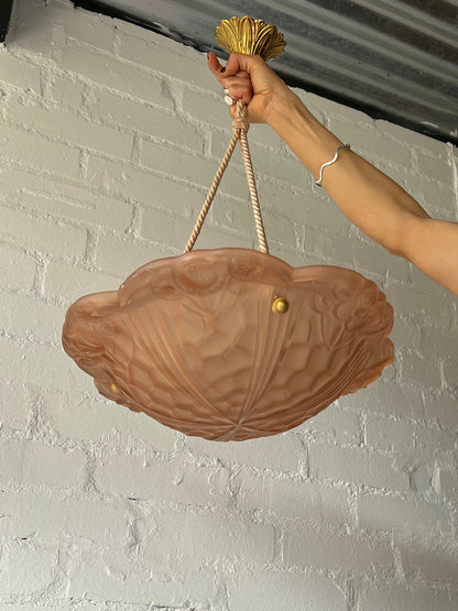 PINK FLORAL CEILING PENDANT