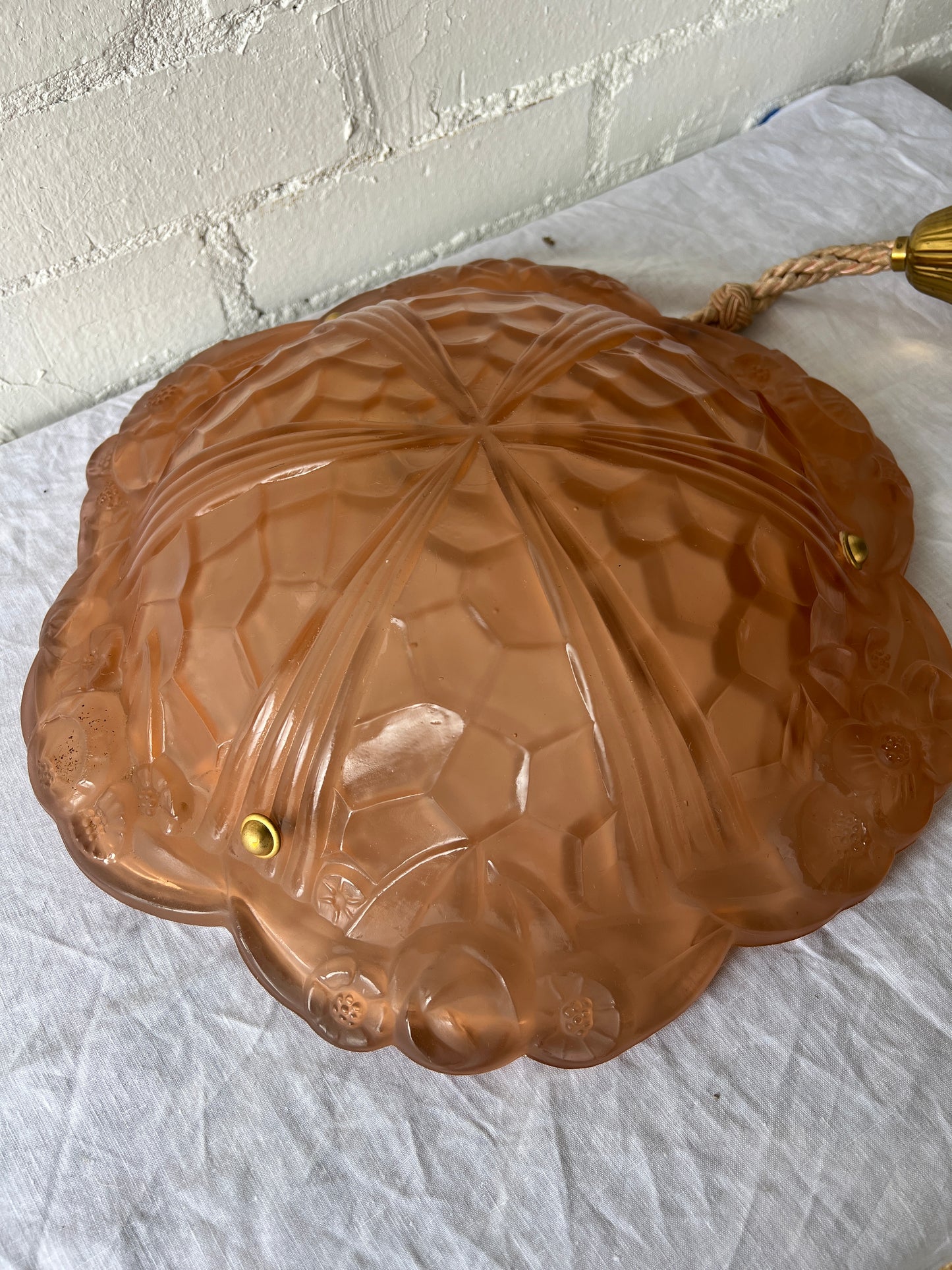 PINK FLORAL CEILING PENDANT