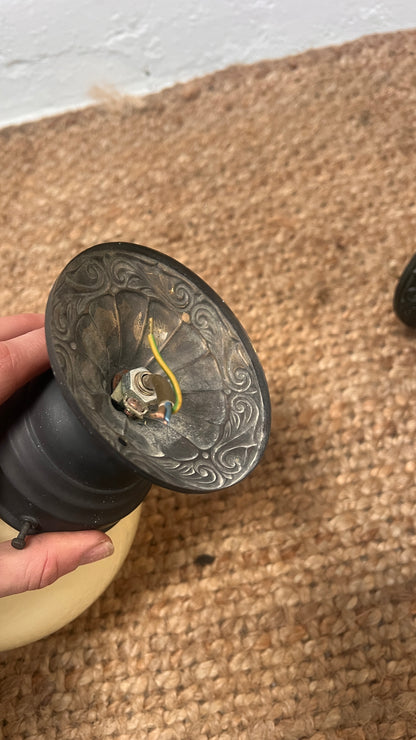PAIR OF SMALL ART DECO CEILING LIGHTS