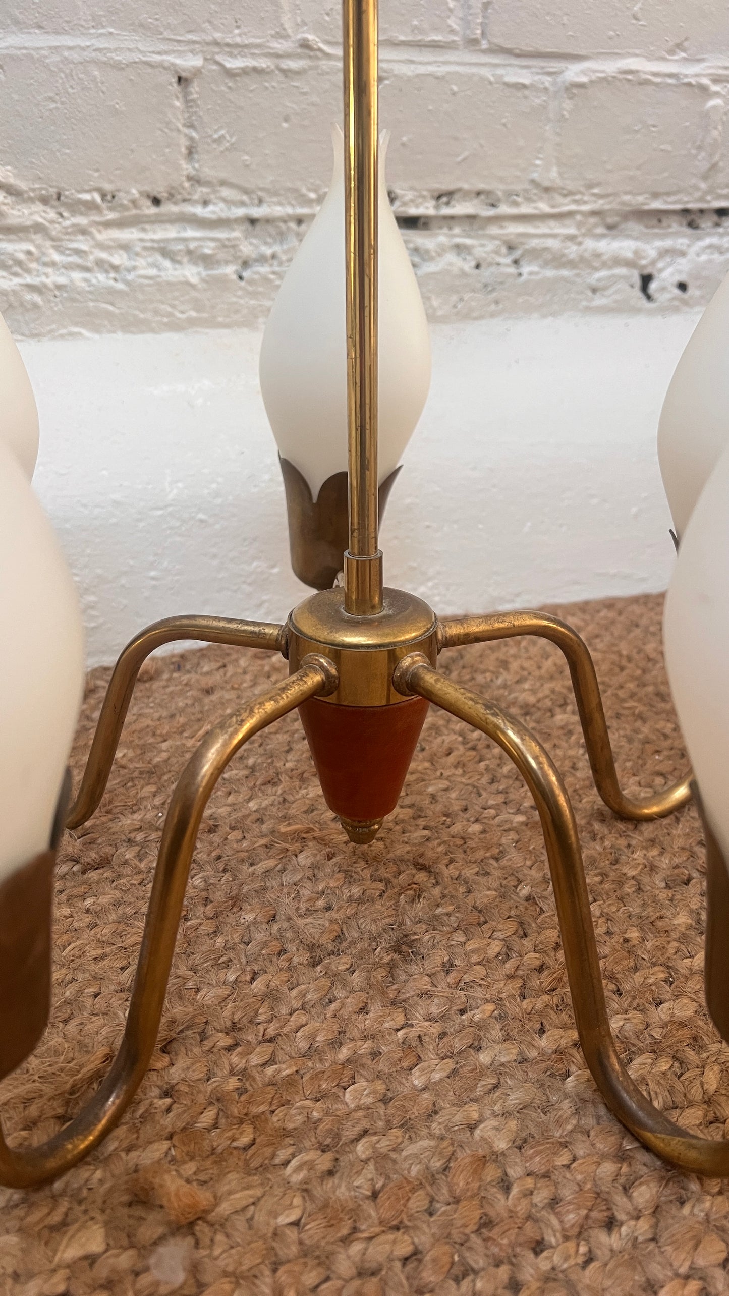 DANISH FIVE ARM CHANDELIER