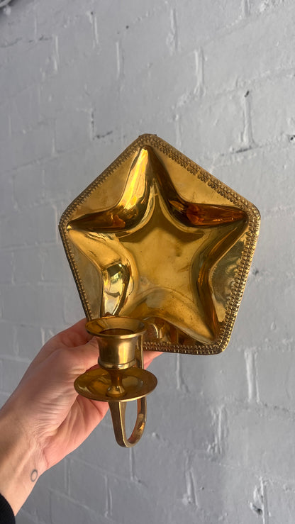 SWEDISH STAR BRASS SCONCES