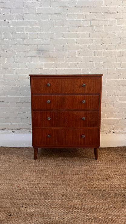 MID CENTURY CHEST OF DRAWERS