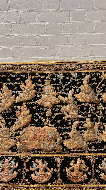 LARGE BURMESE KALAGA TAPESTRY