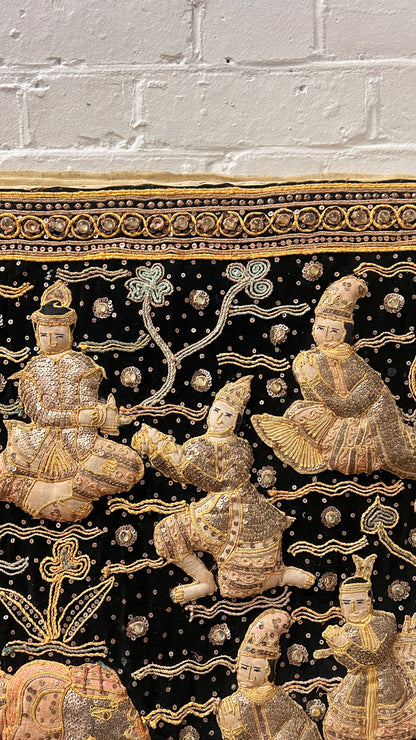 LARGE BURMESE KALAGA TAPESTRY