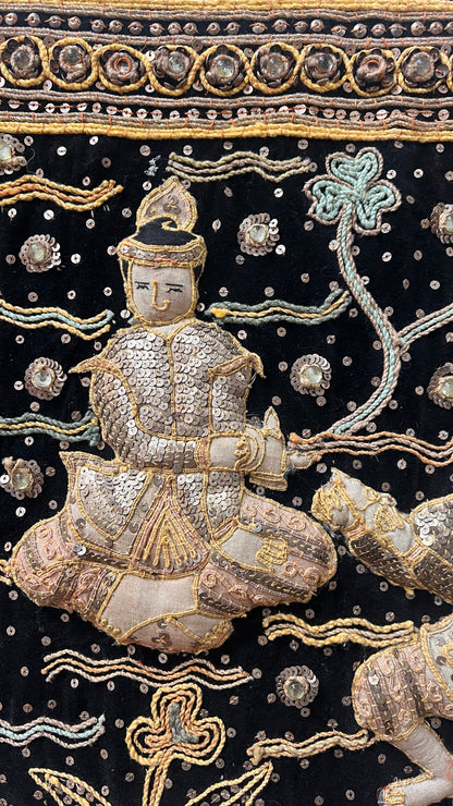 LARGE BURMESE KALAGA TAPESTRY