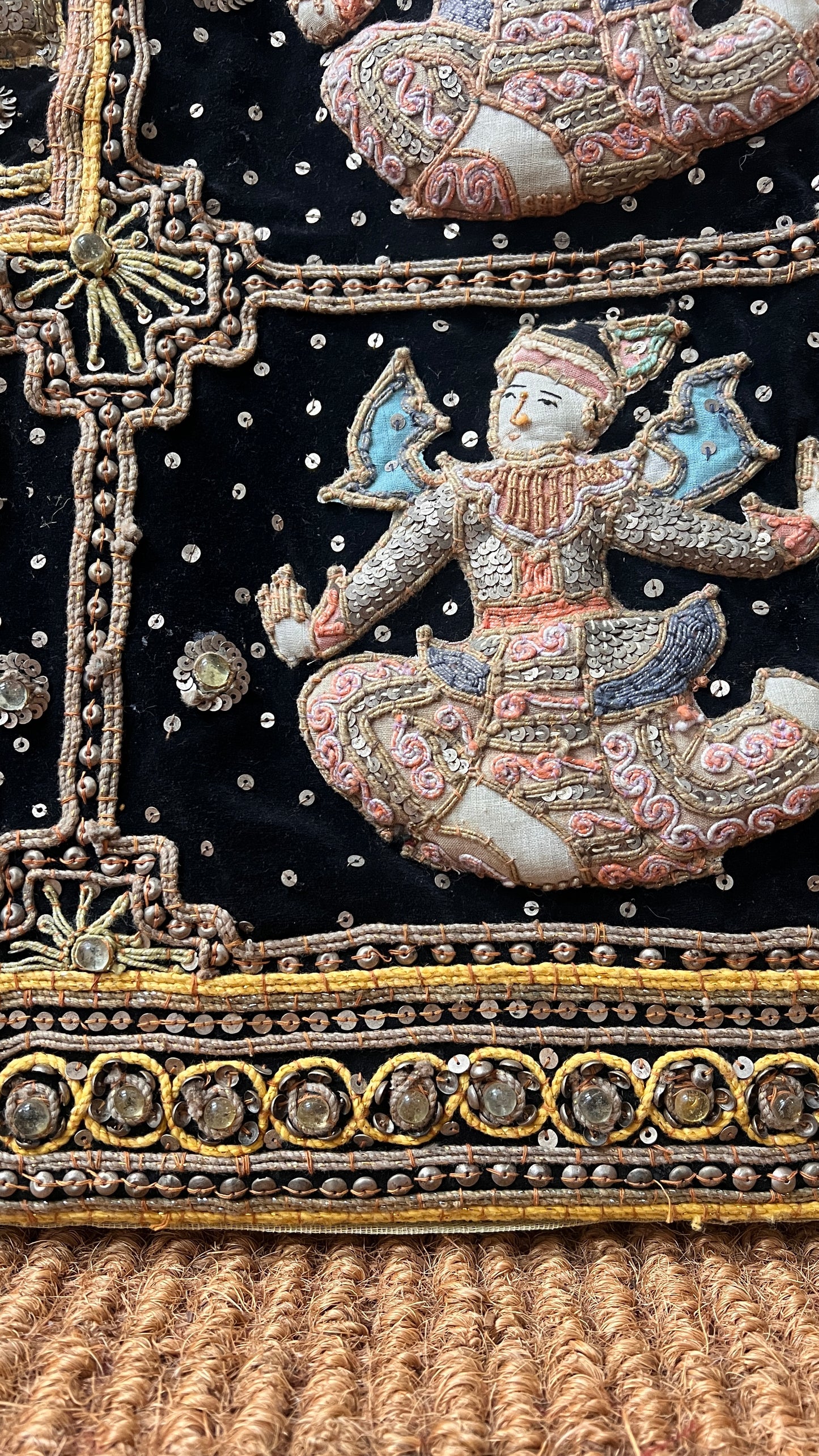 LARGE BURMESE KALAGA TAPESTRY