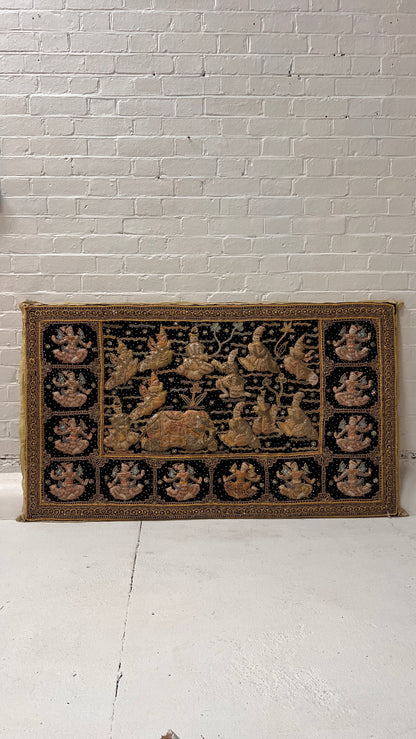 LARGE BURMESE KALAGA TAPESTRY