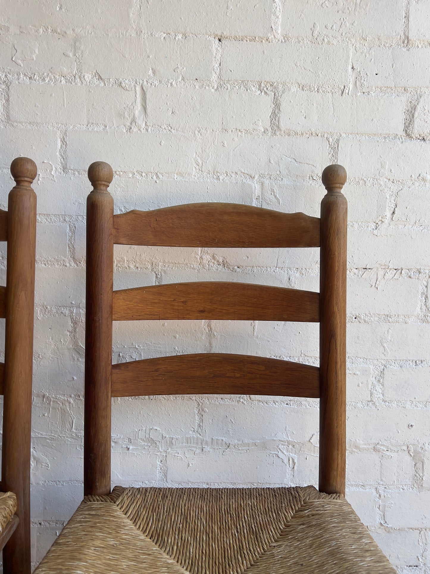 SET OF SIX RUSH DINING CHAIRS