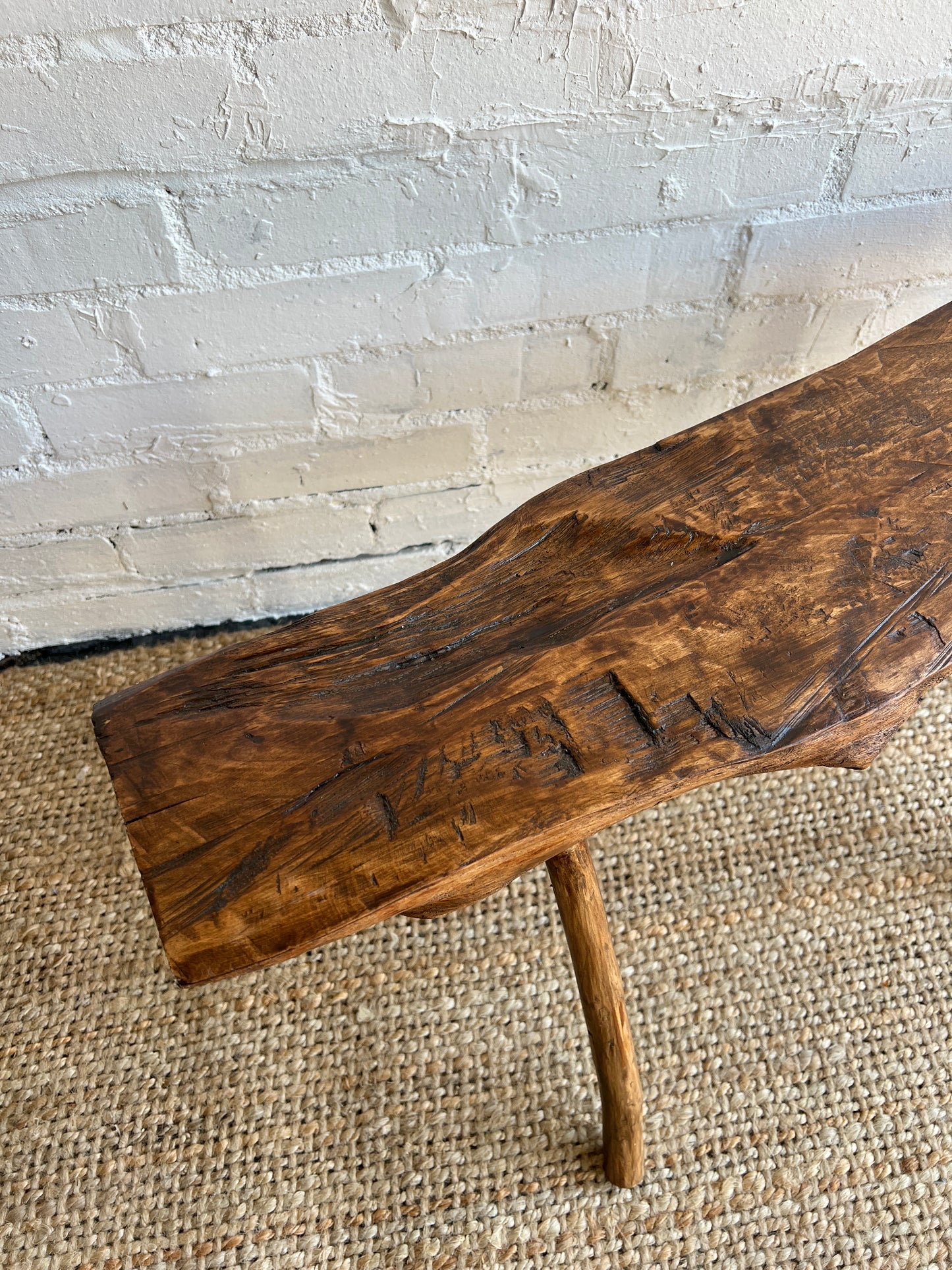 LIVE EDGE SIDE TABLE / STOOL