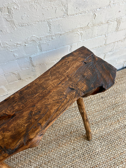 LIVE EDGE SIDE TABLE / STOOL